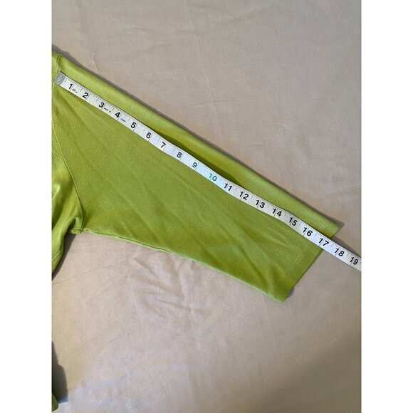 Naturals Coldwater Creek Women's Lime Green Pullover‎ Blouse Size XL - Picture 8 of 12